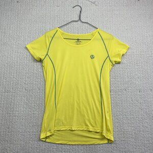 Ternua Women's Base Layer T-shirt Top Size Small US Yellow Active Wear Sports
